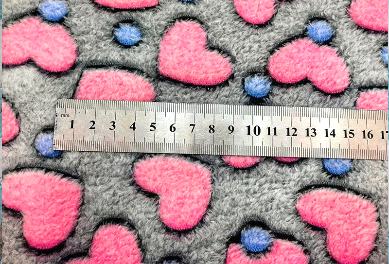 Vải sang trọng in 3D flannel hai mặt 230gsm 160cm Vải sang trọng in 3D flannel hai mặt 230gsm 160cm