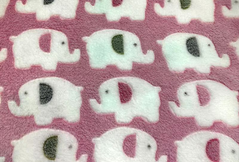 Vải sang trọng in 3D flannel hai mặt 230gsm 160cm Vải sang trọng in 3D flannel hai mặt 230gsm 160cm