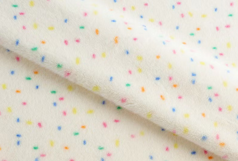 In giả lông chồn bằng polyester nguyên chất có chấm đầy màu sắc In giả lông chồn bằng polyester nguyên chất có chấm đầy màu sắc