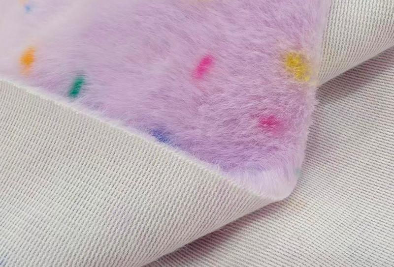 In giả lông chồn bằng polyester nguyên chất có chấm đầy màu sắc In giả lông chồn bằng polyester nguyên chất có chấm đầy màu sắc